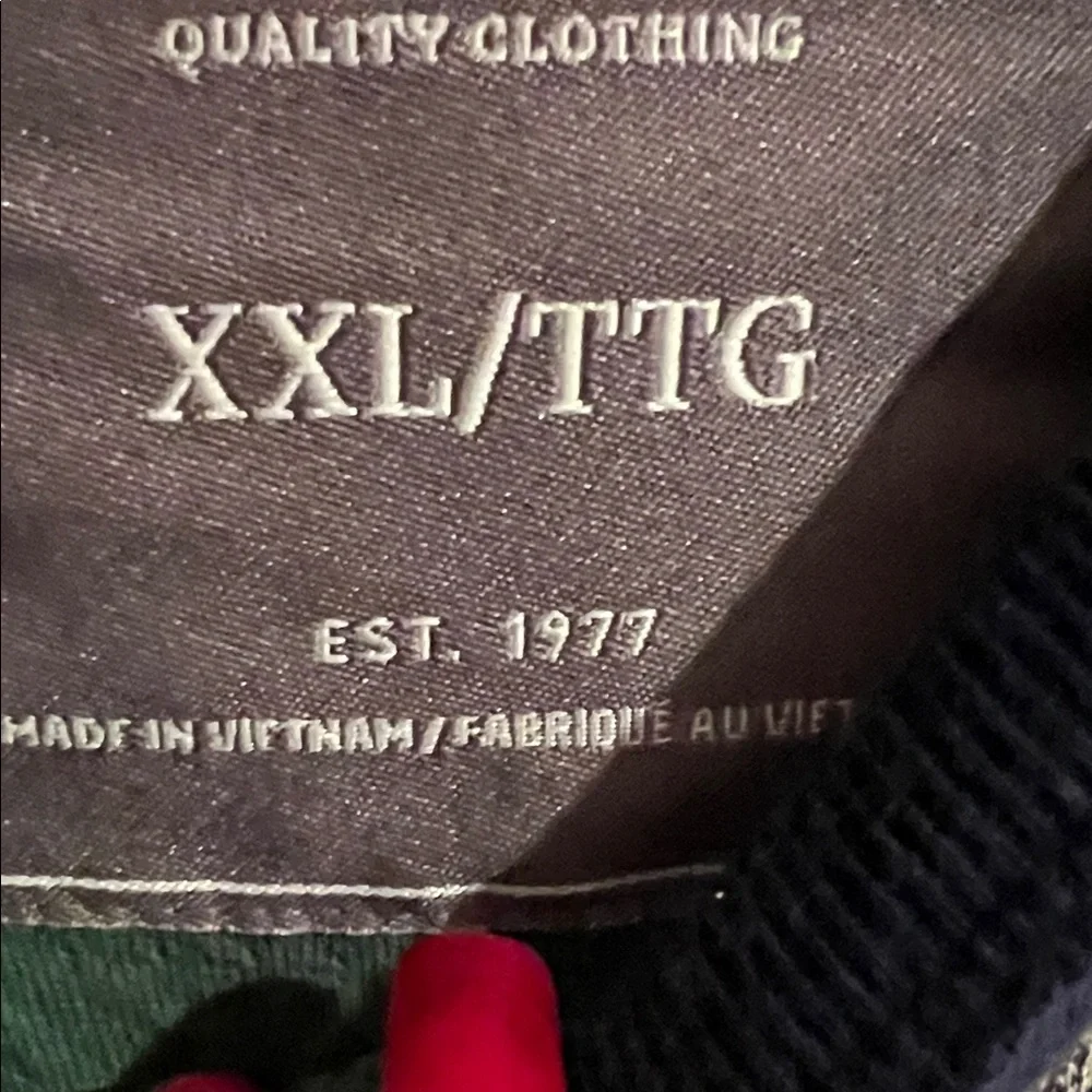 American Eagle Men’s Long Sleeved Graphic  1977 Shirt in Dark Blue Sz XXL